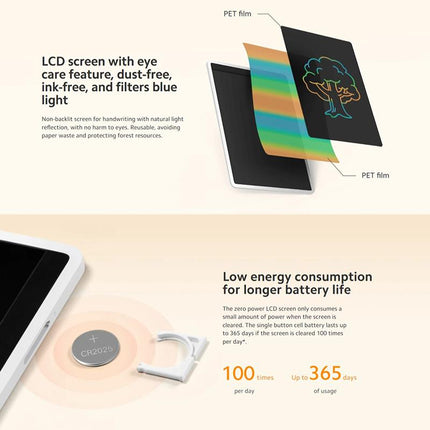 Xiaomi Mijia Pizarra LCD Infantil Colorida 10 pulgadas 365 días batería