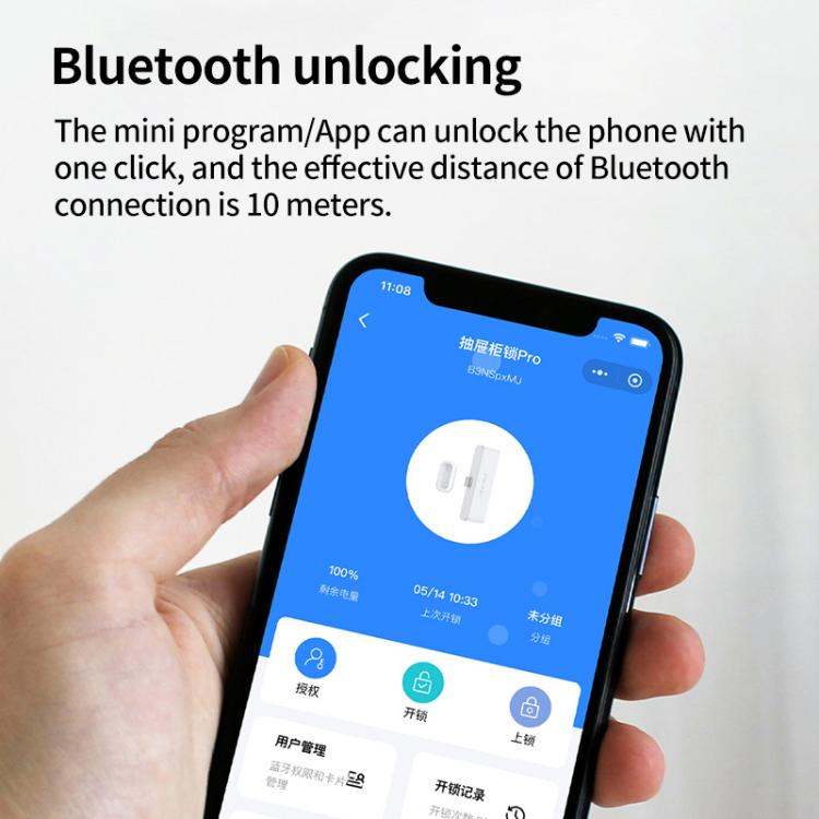 xiSecret Cerradura Inteligente Pro Cajones Bluetooth 5.3 Seguridad