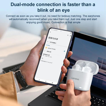 Lenovo TC3302 Auriculares Inalámbricos Bluetooth 5.3 Confort Ergonómico