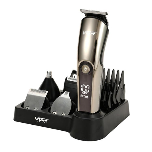 VGR V-107 Cortadora de Cabello Eléctrica 11 En 1 Kit Con Accesorios