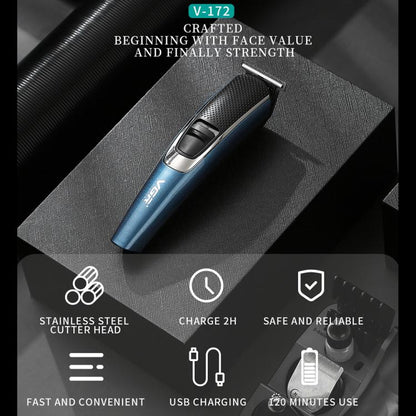 VGR V-172 Cortadora De Pelo Eléctrica Carga USB Compacta