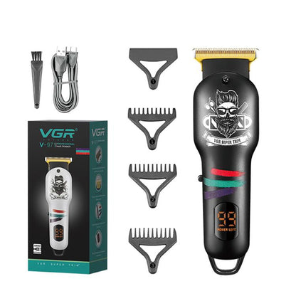 VGR V-971 Cortadora De Pelo Eléctrica USB Pantalla LED Digital