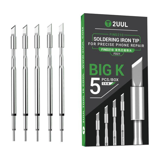 BigK FD21 2UUL Puntas Anchas 4MM Para Soldador C210 5 En 1
