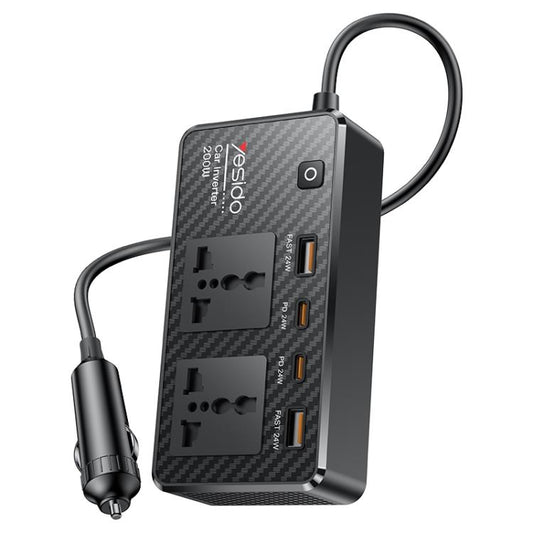 Yesido VC07 Inversor Para Coche 200W CA 220V Portátil