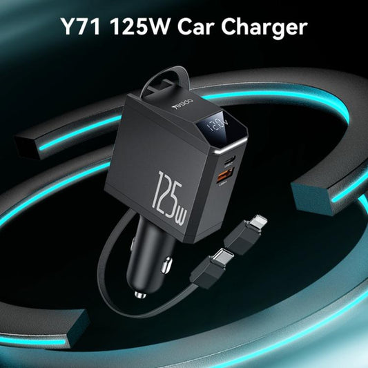 Yesido Y71 Cargador Coche 3 En 1 125W Para Vehículos