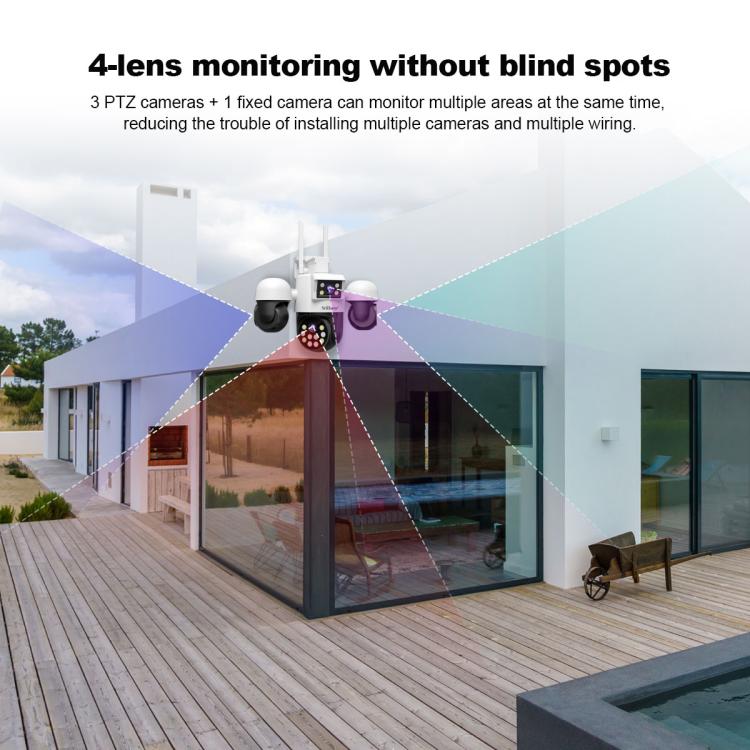 SriHome SH069 Cámara De Seguridad Con Zoom Digital 3X Para Hogar