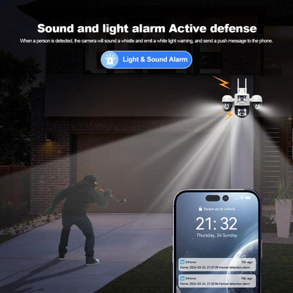 SriHome SH069 Cámara De Seguridad Con Zoom Digital 3X Para Hogar