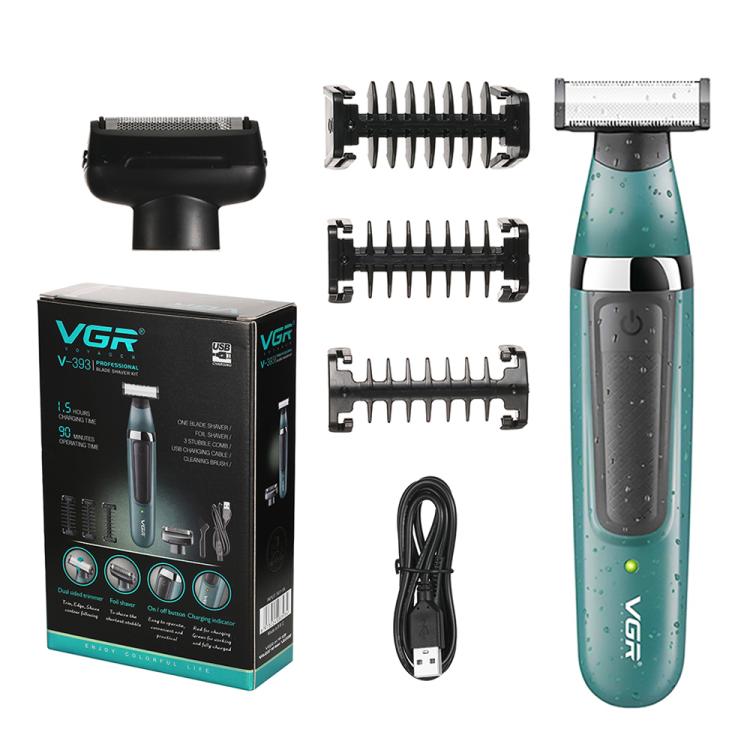 VGR V393 Afeitadora Eléctrica Cabezal de Corte Doble
