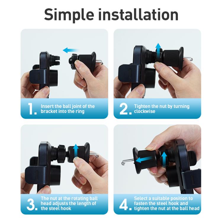 MOMAX CM26E Q Mount Soporte Cargador Inalámbrico 15W Coche