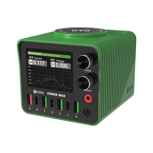 2UUL PC01 Power Max 200W Cargador Multipuertos Voltaje Ajustable