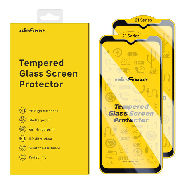 Protector de pantalla templado Ulefone Armor 25T 9H 0.33mm 2 unidades pack