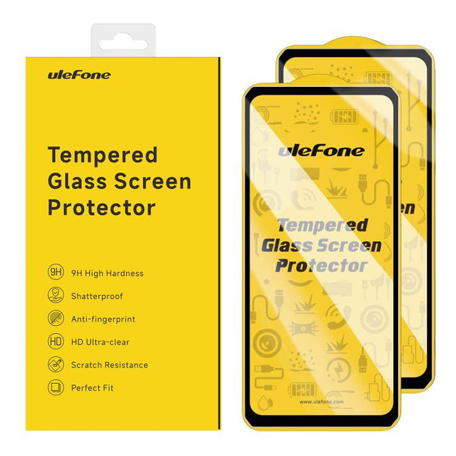 Ulefone 9H HD Protector Pantalla Antihuellas Templado Pack 2
