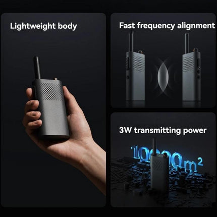 Xiaomi Walkie Talkie 3 Versión Chat 3W 2000mAh 1-5km Gris Oscuro