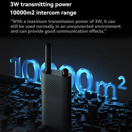 Xiaomi Walkie Talkie 3 Versión Chat 3W 2000mAh 1-5km Gris Oscuro