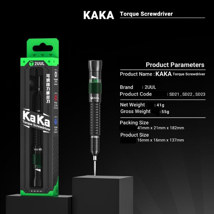 2UUL KAKA Destornillador Torque Magnético 0.35-0.55 Nm