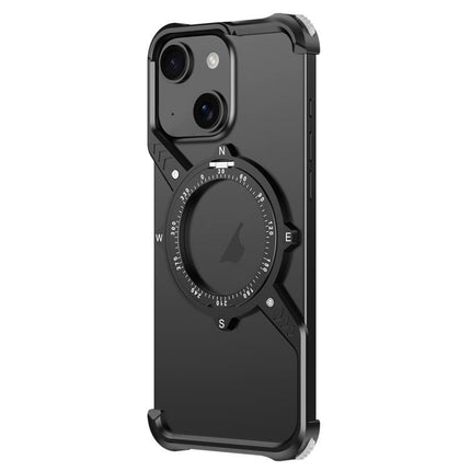 S Shaped S360 Funda MagSafe IPhone Metal Airbag Desmontable Tornillos Protección Ultra Resistente