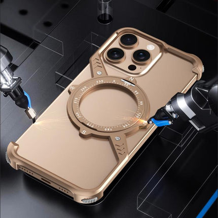 S Shaped S360 Funda MagSafe IPhone Metal Airbag Desmontable Tornillos Protección Ultra Resistente
