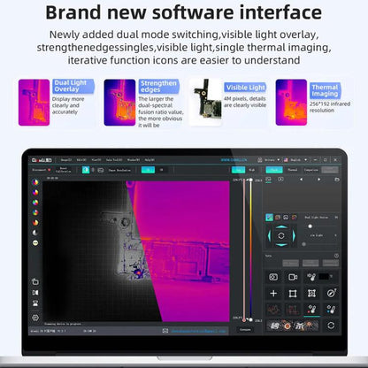 QianLi L256 iStele Cámara termográfica Dual espectral