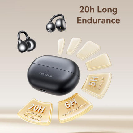 USAMS Echo R02 Auriculares Bluetooth Clip On BT 5.3 by USAMS