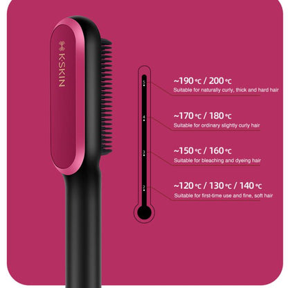 K-SKIN KD3800 Peine Alisador PTC Cabello Doble Modo