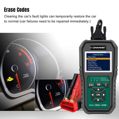 KONNWEI KW470 Escáner OBD2 Ford Pantalla Color 2.8 Pulgadas Moderno