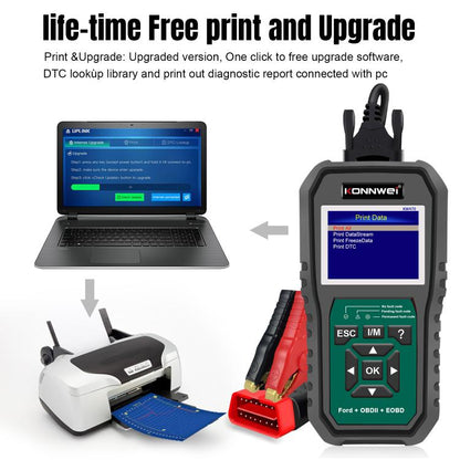 KONNWEI KW470 Escáner OBD2 Ford Pantalla Color 2.8 Pulgadas Moderno