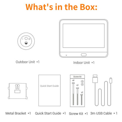 ESCAM C88 Videoportero Inteligente WiFi 1080P Batería 5000mAh