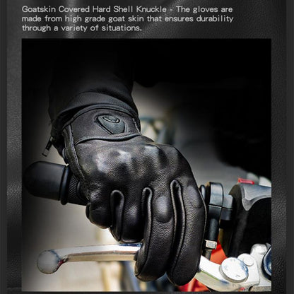 SOMAN MG-24 Guantes Moto Piel de Oveja Pantalla Táctil
