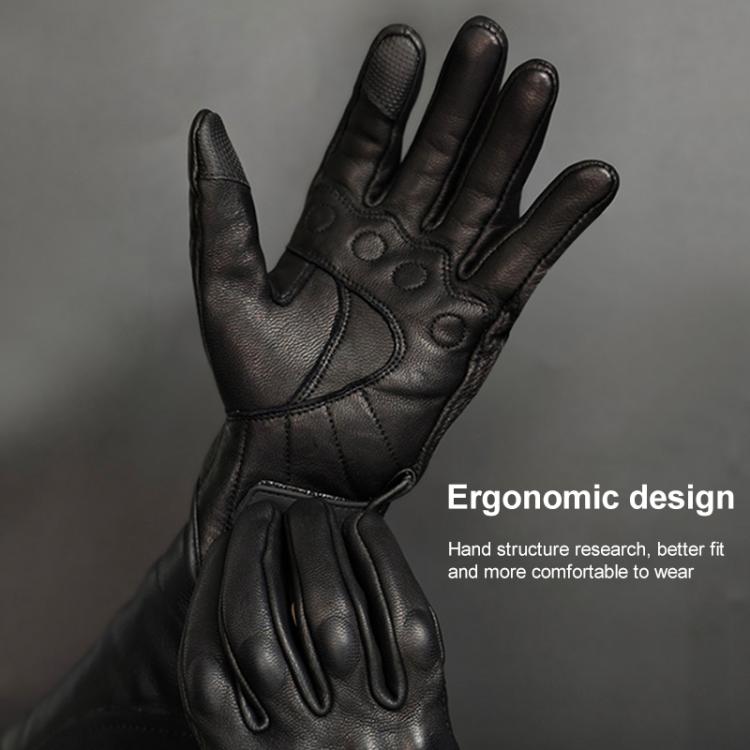 SOMAN MG-24 Guantes Moto Piel de Oveja Pantalla Táctil