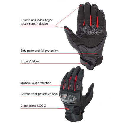 SOMAN MG21 Guantes De Moto Off Road Protección Con Fibra De Carbono