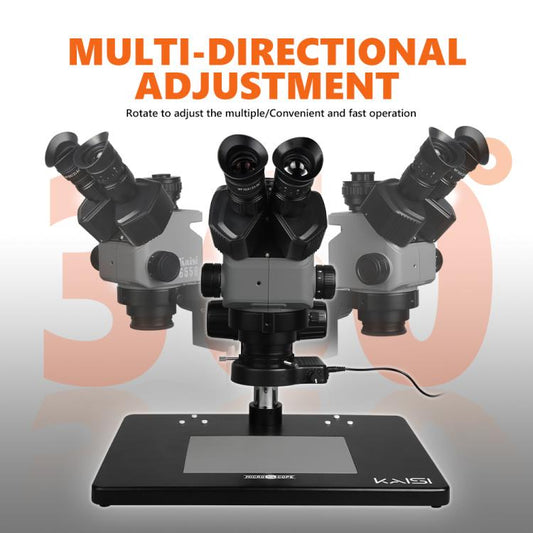 Kaisi 6558 Microsocpio Trinocular 6.5-58X Synchronous Zoom