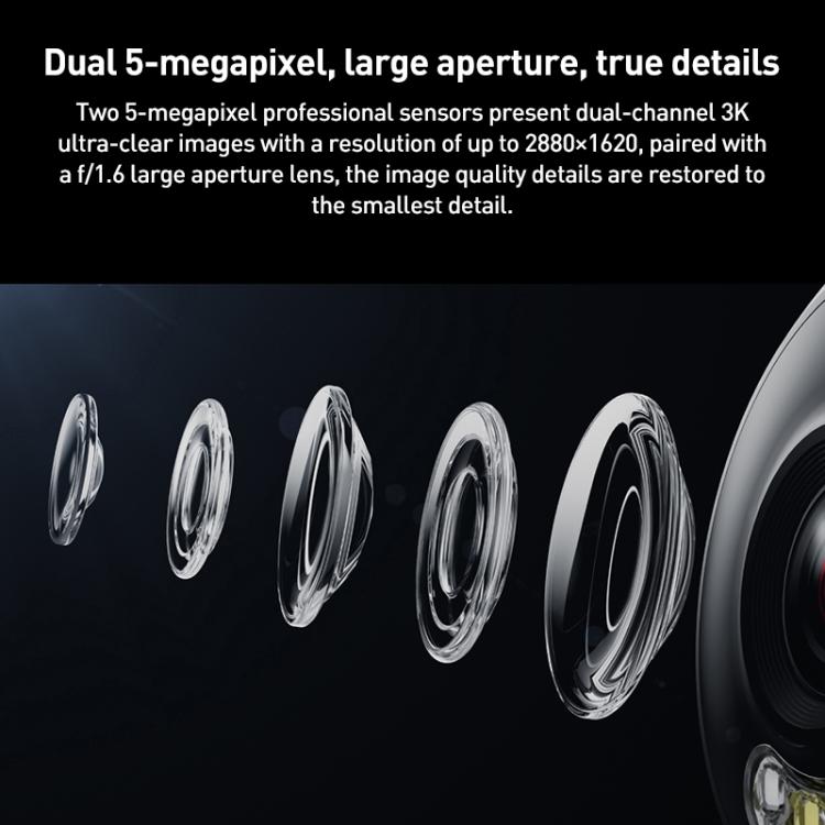 Xiaomi Cámara Exterior MJSXJ10HL Doble Sensor 5MP Resolución 3K a Prueba de Agua IP66