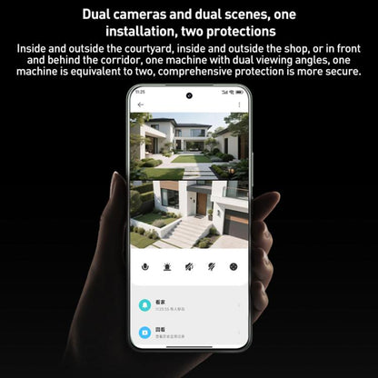 Xiaomi Cámara Exterior MJSXJ10HL Doble Sensor 5MP Resolución 3K a Prueba de Agua IP66