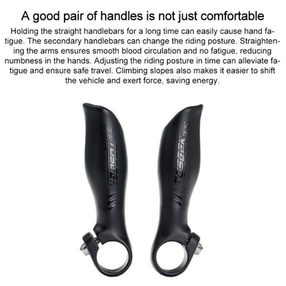 Toseek Manillar MTB Cuerno de Fibra de Carbono Premium