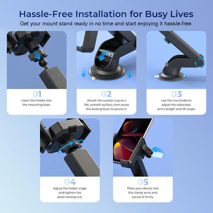 OUKITEL 360 Grados Soporte Teléfono Bicicleta Rotatorio Universal Ajustable