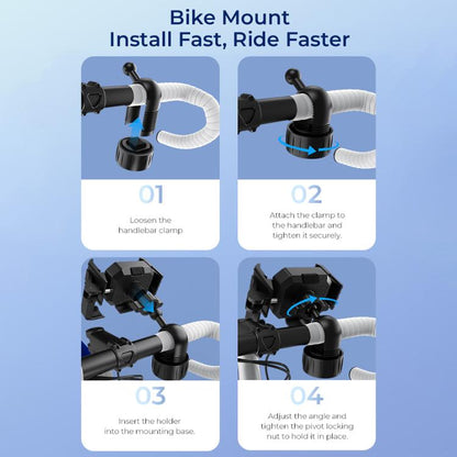 OUKITEL 360 Grados Soporte Teléfono Bicicleta Rotatorio Universal Ajustable