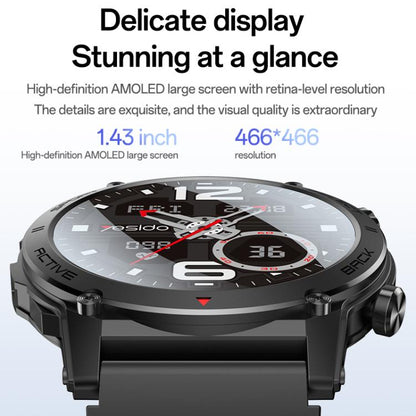 Yesido IO31 Reloj Inteligente Pantalla AMOLED de 1.43 Pulgadas Monitoreo de Salud Bluetooth