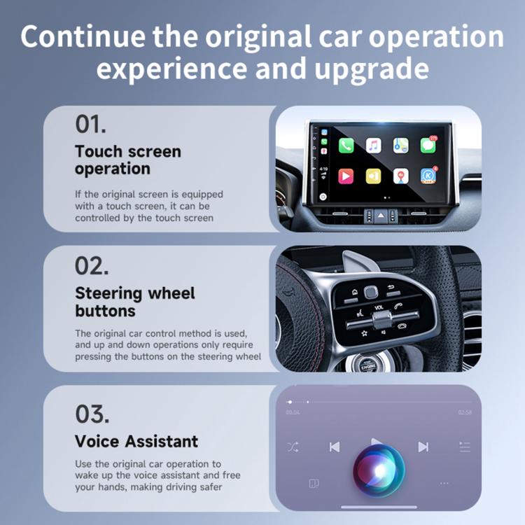 Adaptador Mini USB Smart Box Con Conexión Inalámbrica CarPlay y Android Auto Bluetooth 5.0