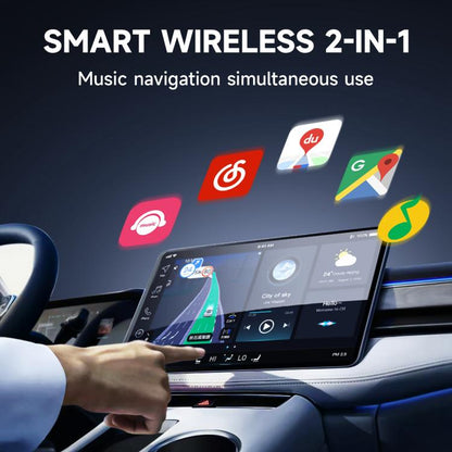Adaptador Mini USB Smart Box Con Conexión Inalámbrica CarPlay y Android Auto Bluetooth 5.0