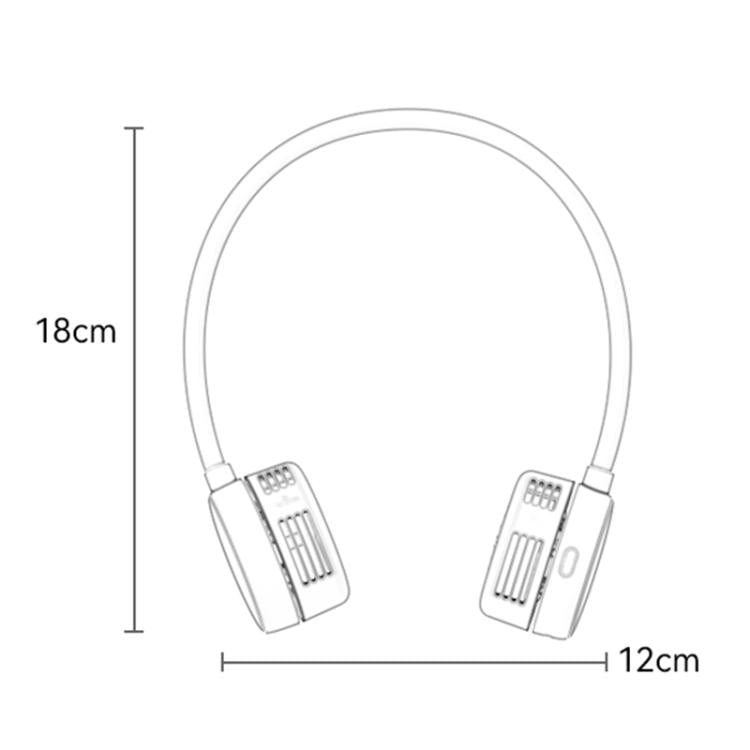Yesido YF17 Ventilador Portátil Ajustable de Cuello Batería de 1000 mAh Tres Modos de Viento