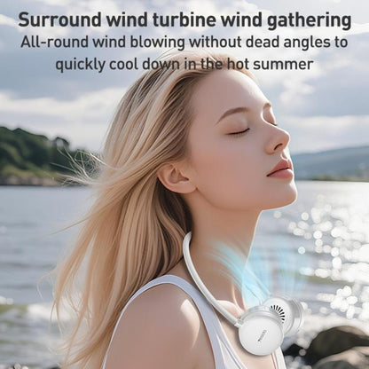 Yesido YF17 Ventilador Portátil Ajustable de Cuello Batería de 1000 mAh Tres Modos de Viento