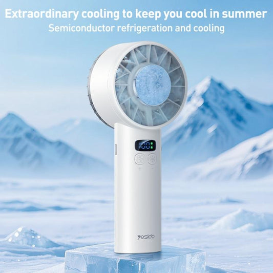 Yesido YF18 Ventilador Portátil Sin Escobillas 12W Batería 3600mAh 100 Velocidades LCD