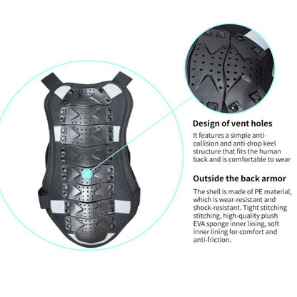 GHOST RACING GH-HJY08 Chaleco Protector Motocicleta Dura