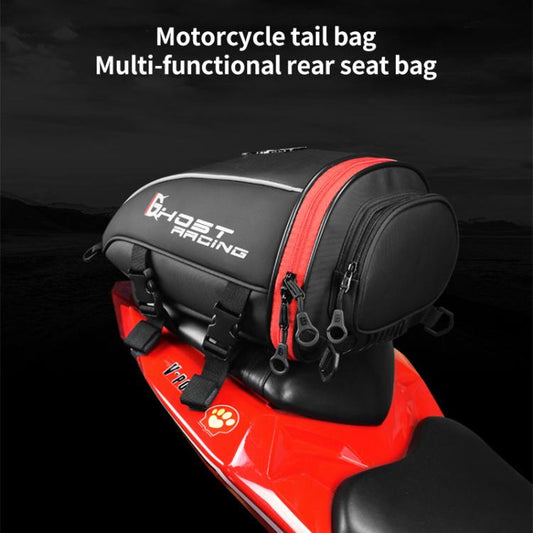 GHOST RACING GR CWB06 Bolsa Trasera Motocicleta Cuero PU