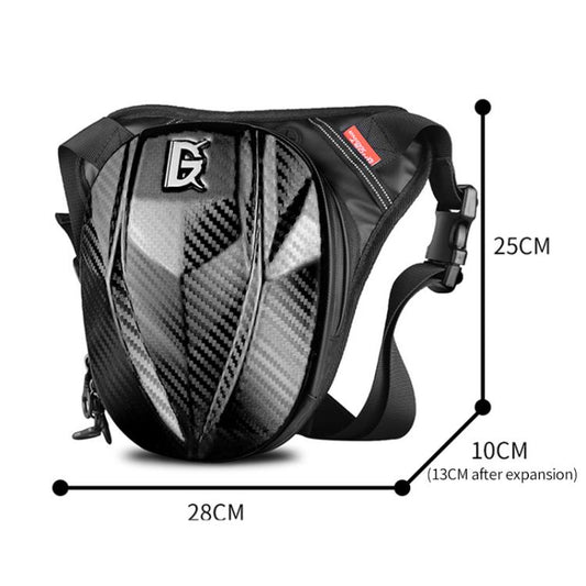 Ghost Racing GR-TB07 Mochila de Pierna Moto Carcasa Rígida