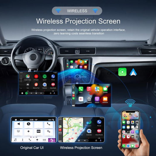 Adaptador Inalámbrico Carlink para CarPlay y Android Auto Conexión USB Compatible con la Mayoría de Vehículos