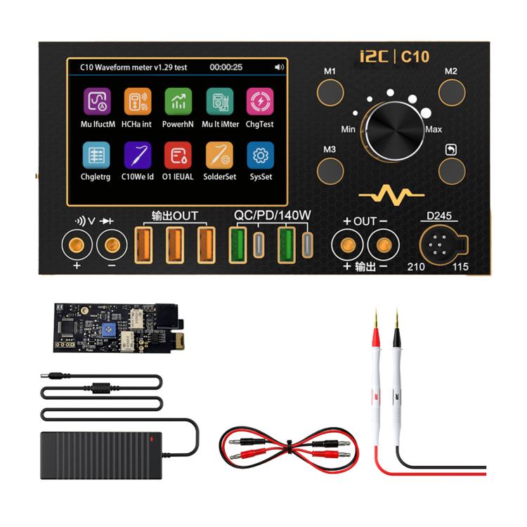 i2C C10 Amperímetro Digital de Onda Con Detección de Carga