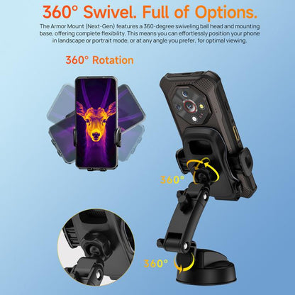Ulefone UAN15 Soporte Coche Móvil Giro 360 Ventosa Fuerte