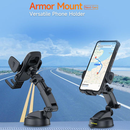 Ulefone UAN16 Soporte para Teléfono de Coche y Escritorio con Giro 360 y Ventosa Fuerte