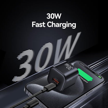 USAMS CC270 Cargador GaN 30W USB C y USB A Doble Puerto by USAMS